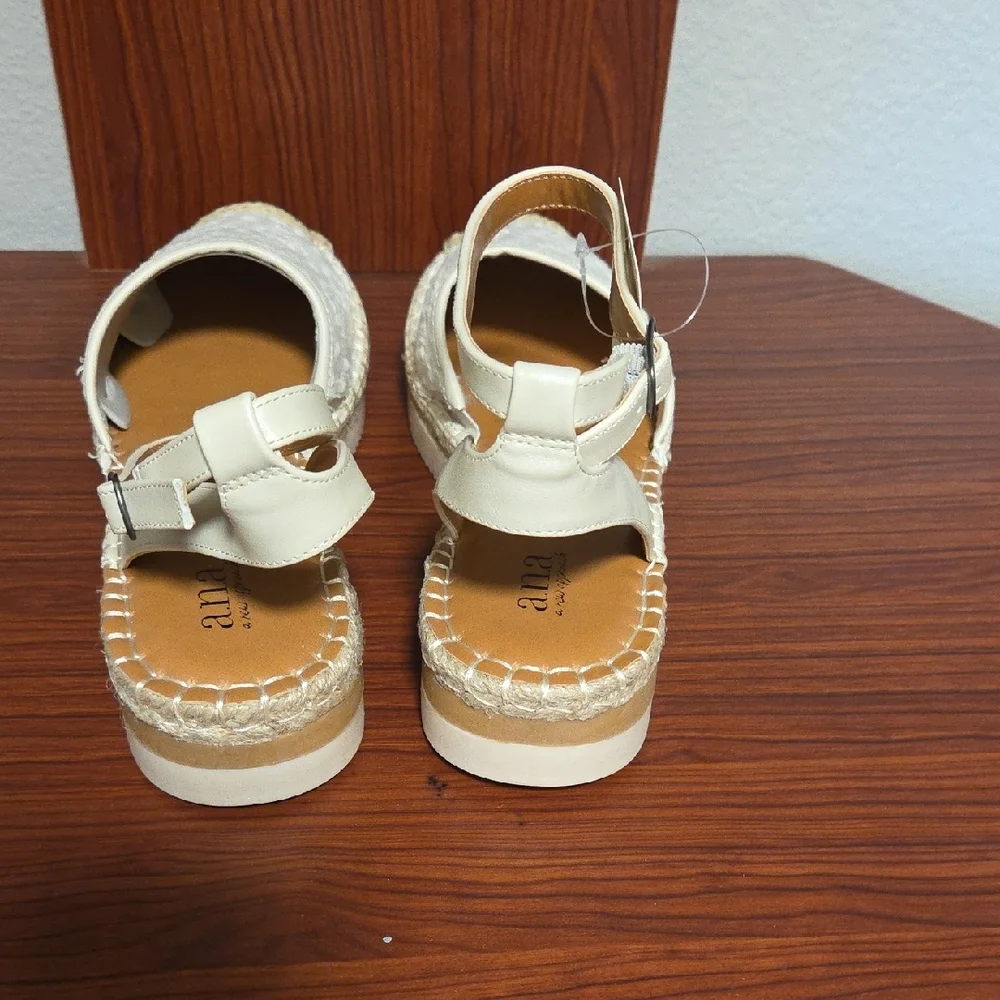 a.n.a Women's Ivory Espadrille Flats